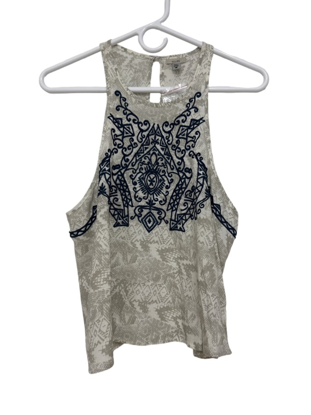 ecote’ Embroidered Sleeveless Crop Top Women’s Medium